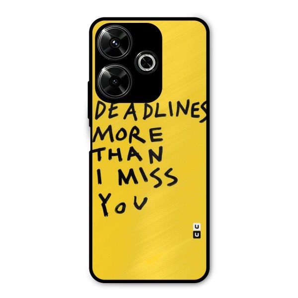 Deadlines Metal Back Case for Redmi 13 5G
