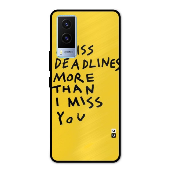 Deadlines Metal Back Case for Vivo V21e 5G