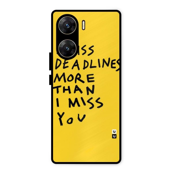 Deadlines Metal Back Case for Vivo V29e