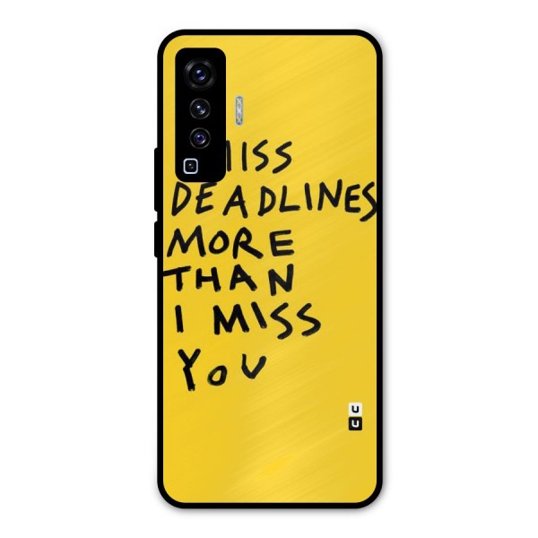 Deadlines Metal Back Case for Vivo X50