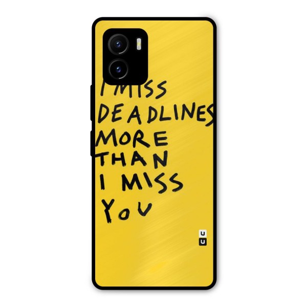 Deadlines Metal Back Case for Vivo Y15s