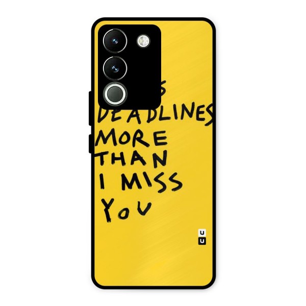 Deadlines Metal Back Case for Vivo Y200
