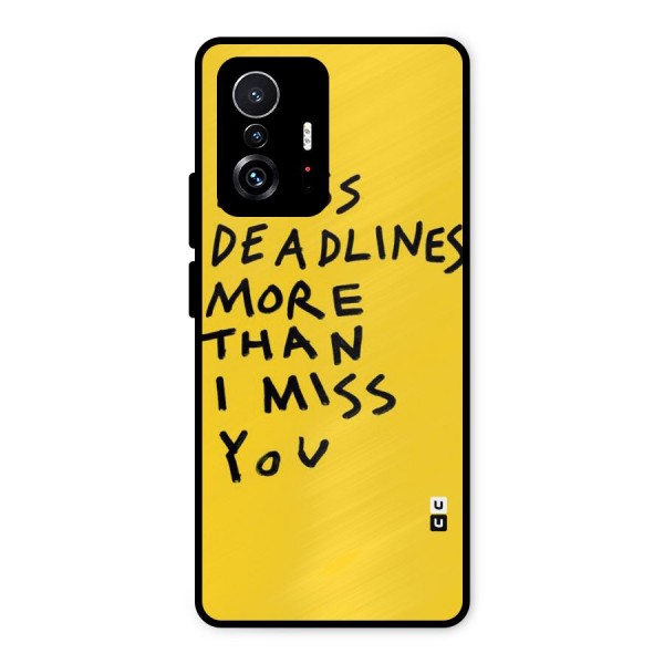 Deadlines Metal Back Case for Xiaomi 11T Pro