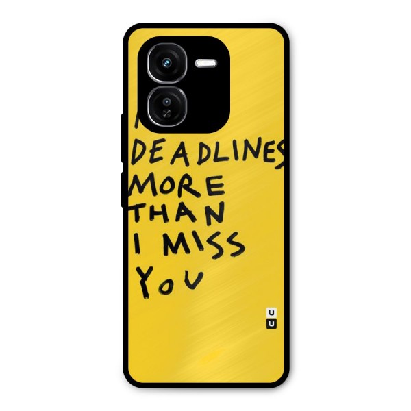 Deadlines Metal Back Case for iQOO Z9x