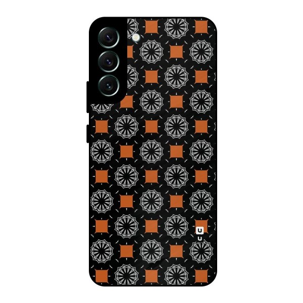 Decorative Wrapping Pattern Metal Back Case for Galaxy S22 Plus 5G