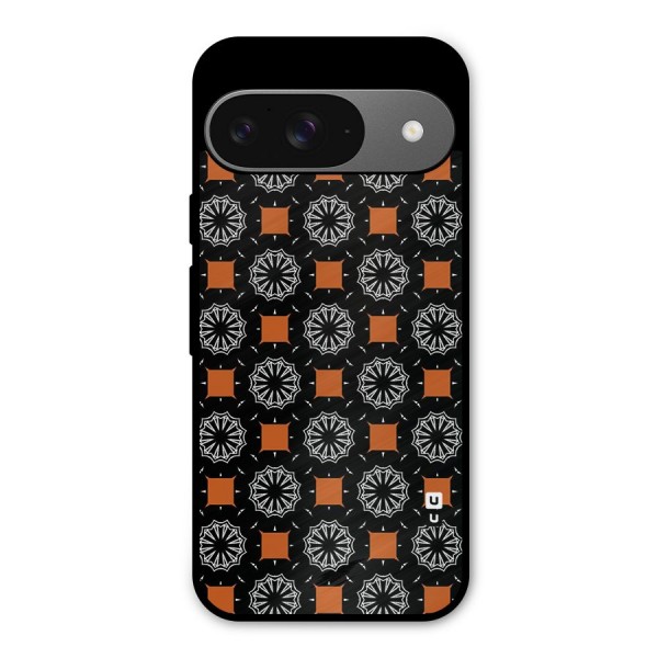 Decorative Wrapping Pattern Metal Back Case for Google Pixel 9
