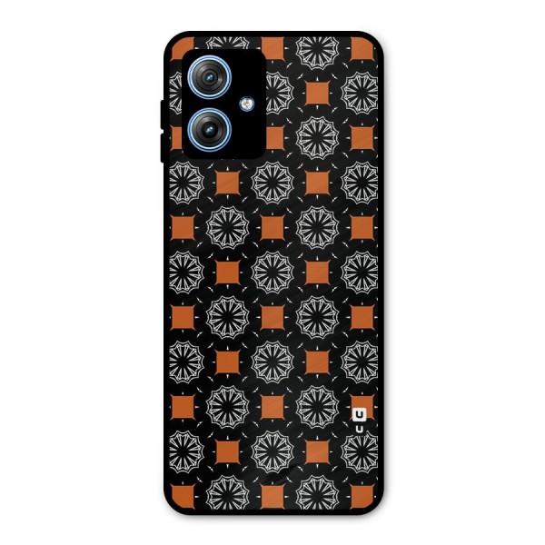 Decorative Wrapping Pattern Metal Back Case for Moto G54