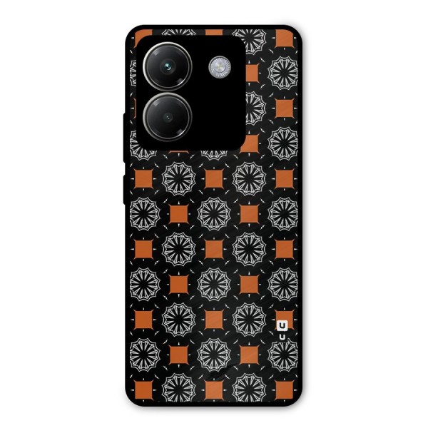 Decorative Wrapping Pattern Metal Back Case for Poco M7 Pro 5G