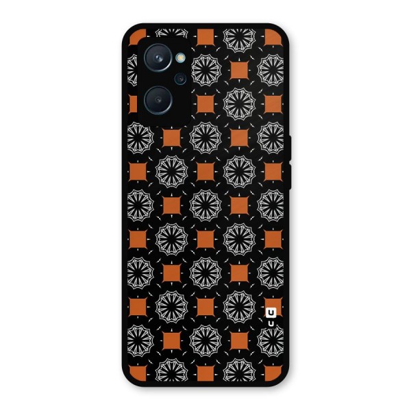 Decorative Wrapping Pattern Metal Back Case for Realme 9i