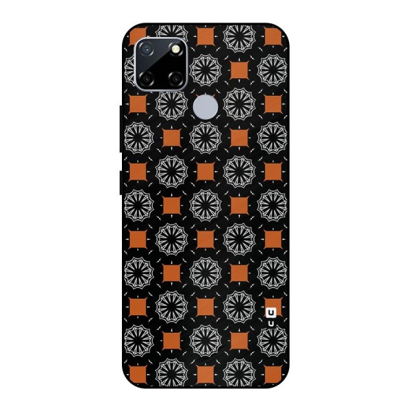 Decorative Wrapping Pattern Metal Back Case for Realme Narzo 30A