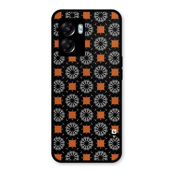 Decorative Wrapping Pattern Metal Back Case for Realme Narzo 50 5G