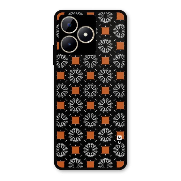 Decorative Wrapping Pattern Metal Back Case for Realme Narzo N53
