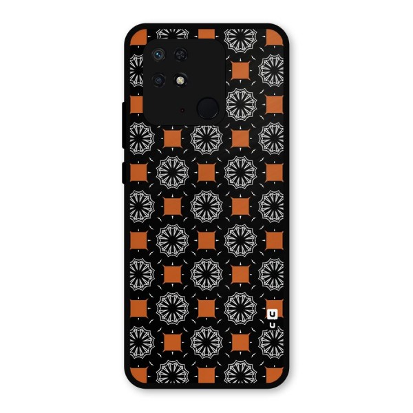 Decorative Wrapping Pattern Metal Back Case for Redmi 10 Power