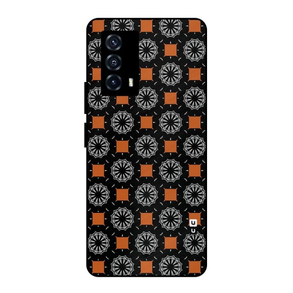 Decorative Wrapping Pattern Metal Back Case for iQOO Z5