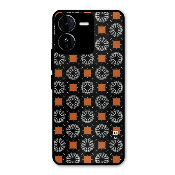 Decorative Wrapping Pattern Metal Back Case for iQOO Z9