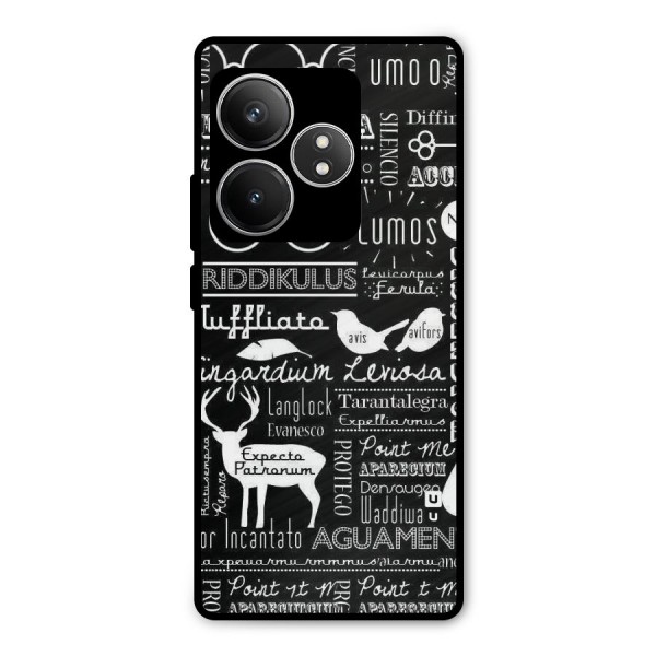 Deer Key Spell Metal Back Case for Realme GT 6T