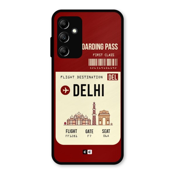 Delhi Boarding Pass Metal Back Case for Galaxy A14 5G
