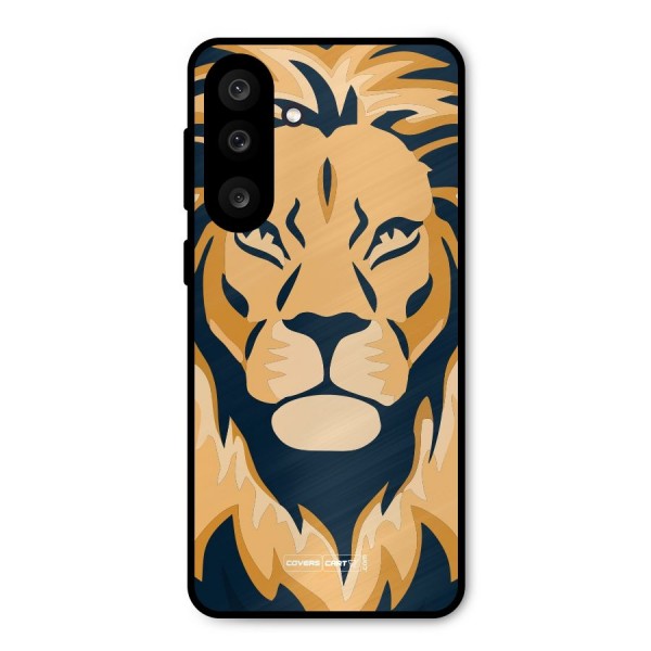 Designer Lion Metal Back Case for Galaxy M56