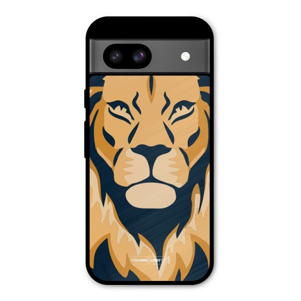 Designer Lion Metal Back Case for Google Pixel 8a