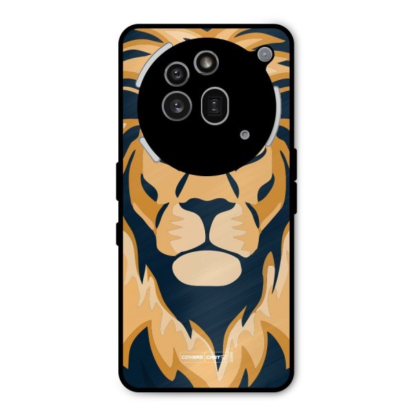 Designer Lion Metal Back Case for Nothing Phone 3a Pro