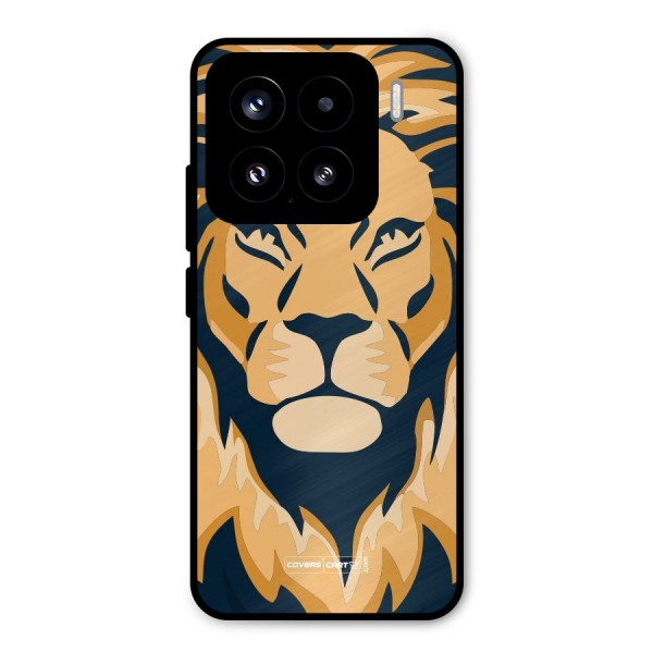 Designer Lion Metal Back Case for Xiaomi 15