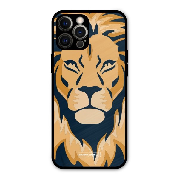 Designer Lion Metal Back Case for iPhone 12 Pro Max