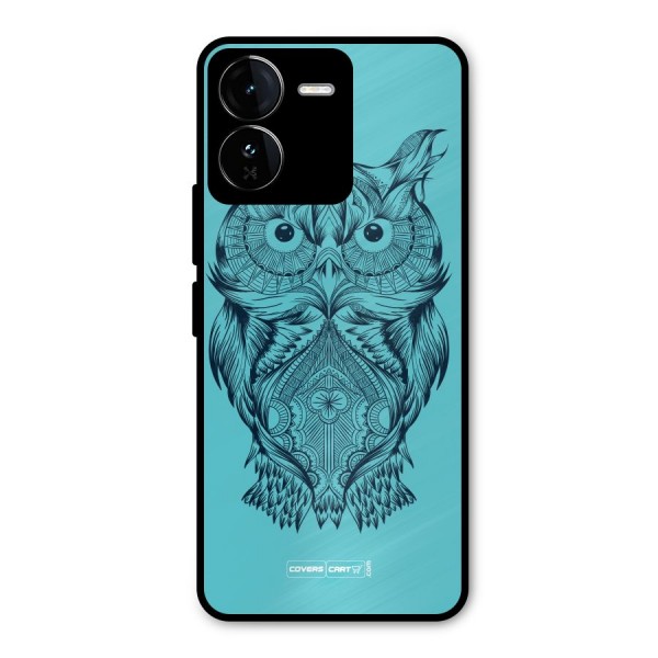 Designer Owl Metal Back Case for iQOO Z9