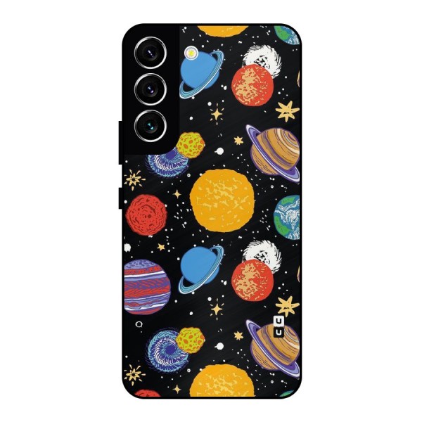 Designer Planets Metal Back Case for Galaxy S22 5G