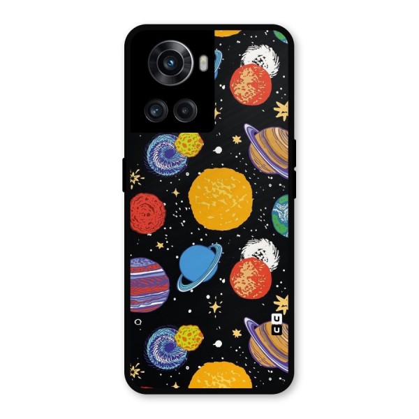 Designer Planets Metal Back Case for OnePlus 10R