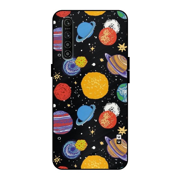 Designer Planets Metal Back Case for Realme XT