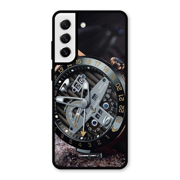 Designer Stylish Watch Metal Back Case for Galaxy S21 FE 5G