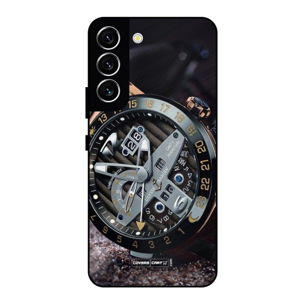 Designer Stylish Watch Metal Back Case for Galaxy S22 5G