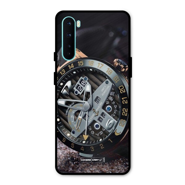 Designer Stylish Watch Metal Back Case for OnePlus Nord
