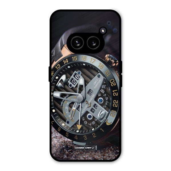 Designer Stylish Watch Metal Back Case for Nothing Phone 2a