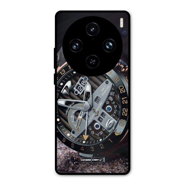 Designer Stylish Watch Metal Back Case for Vivo X100 Pro