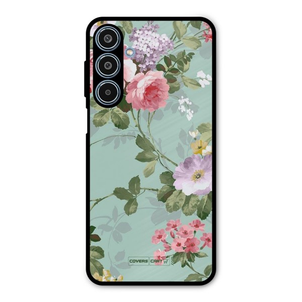 Desinger Floral Metal Back Case for Galaxy M35