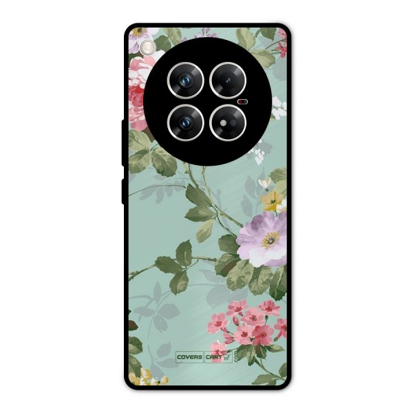 Desinger Floral Metal Back Case for Infinix Zero 40 5G