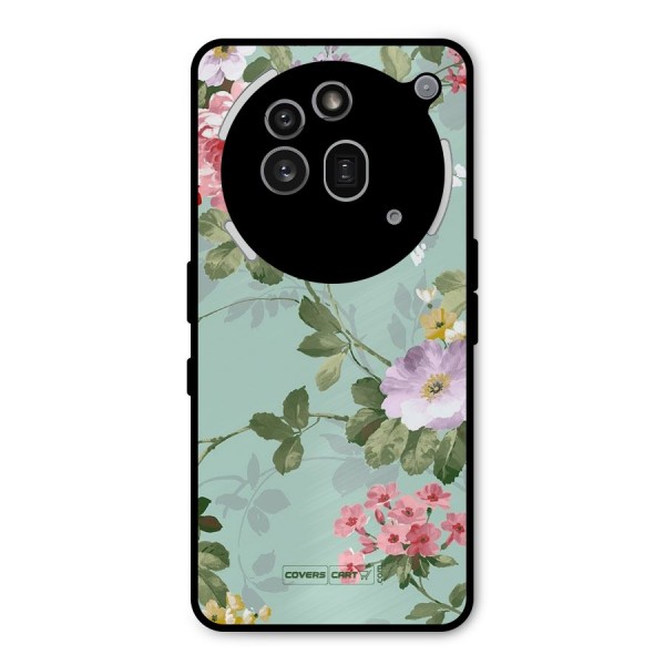 Desinger Floral Metal Back Case for Nothing Phone 3a Pro