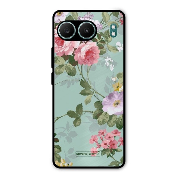 Desinger Floral Metal Back Case for OnePlus Nord 4