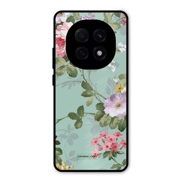 Desinger Floral Metal Back Case for Oppo F29 Pro