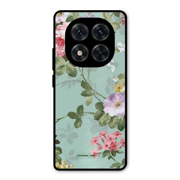 Desinger Floral Metal Back Case for Redmi Note 14 Pro 5G