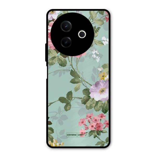 Desinger Floral Metal Back Case for Vivo Y39