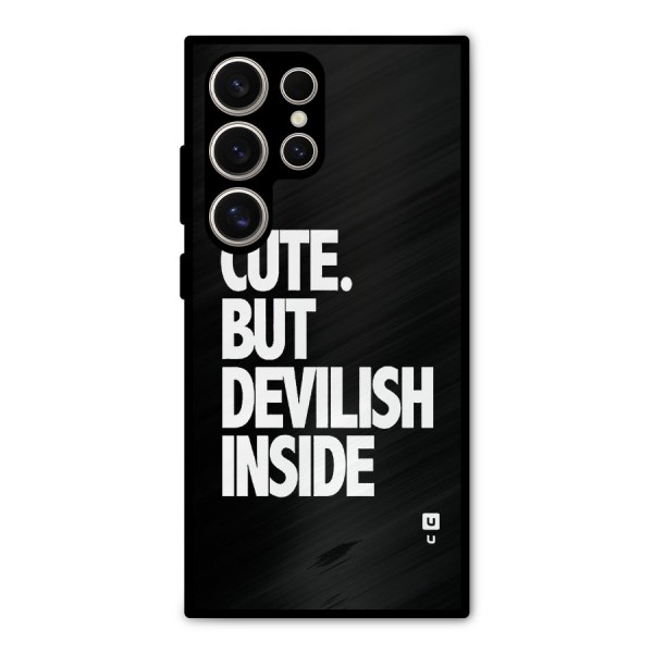 Devil Inside Metal Back Case for Galaxy S24 Ultra