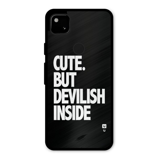 Devil Inside Metal Back Case for Google Pixel 4a