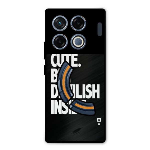 Devil Inside Metal Back Case for Infinix GT 20 Pro