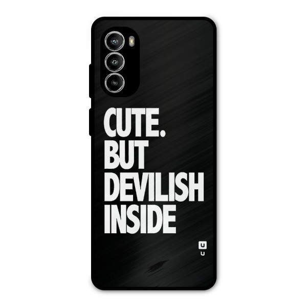 Devil Inside Metal Back Case for Moto G52
