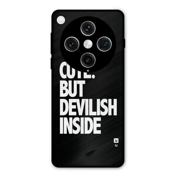 Devil Inside Metal Back Case for Oppo Find X8 Pro