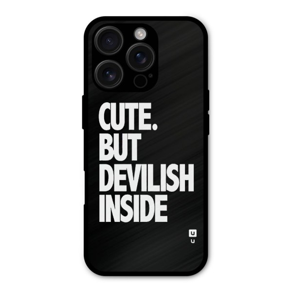 Devil Inside Metal Back Case for iPhone 16 Pro