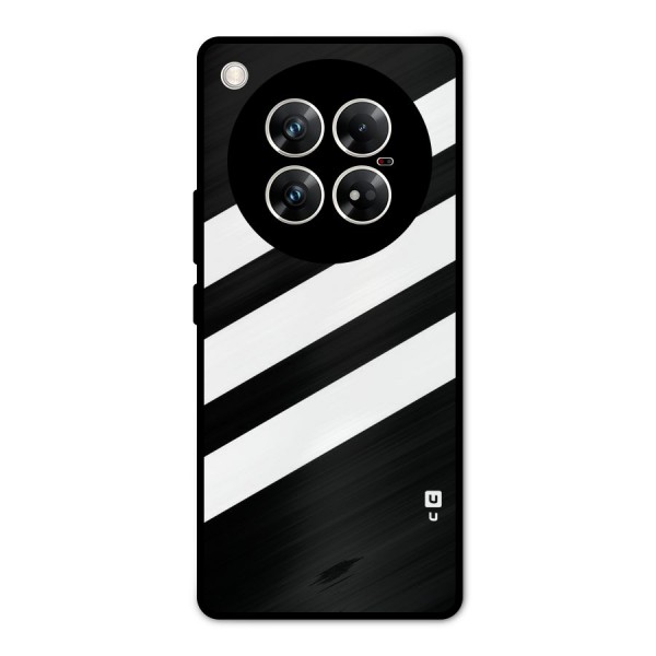 Diagonal Classic Stripes Metal Back Case for Infinix Zero 40 5G