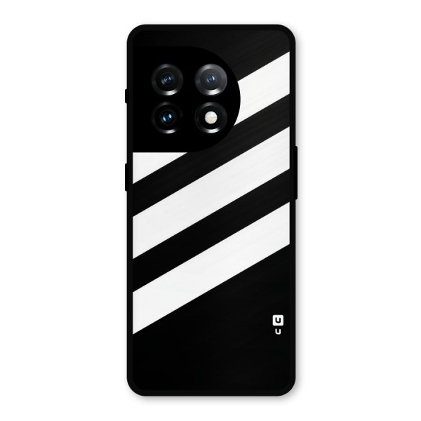 Diagonal Classic Stripes Metal Back Case for OnePlus 11